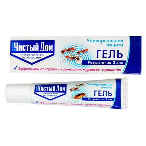 ТЭ Чистый дом Гель-туба от муравьев и тараканов 35 мл