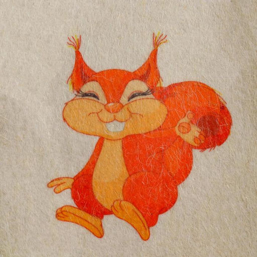 Шапка для бани детская Белочка с принтом, белая - Добропаровъ фото 2