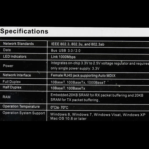 Сетевая карта USB 3.0 LAN интернет-адаптер - Buro фото 2