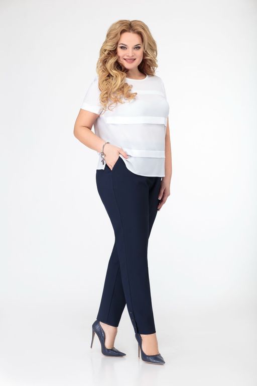 Блуза Swallow 803.2 черный+серебряный узор фото 90