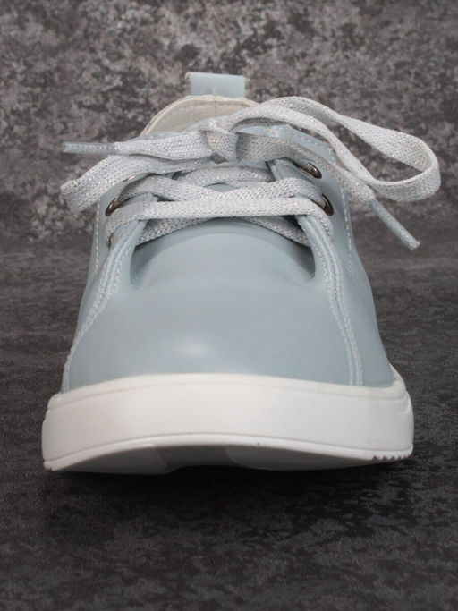 03-PDD90-4 GRAY/BLUE Полуботинки женские (натуральная кожа) - No name фото 8