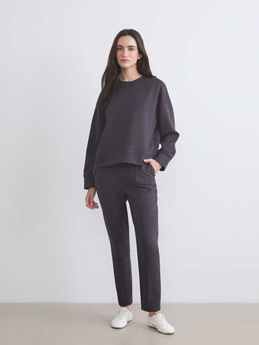 Bisiklet Yaka Kad?n Sweatshirt