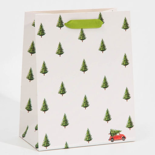 Цена за 2 шт. Пакет подарочный новогодний ламинированный «Ёлочки», MS 18 х 23 х 10 см