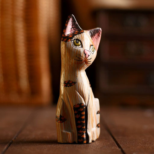 Сувенир «Котёнок», 12×5×2.5 см, дерево