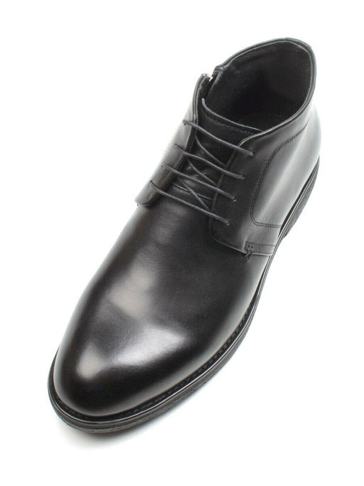 01-H9057-B17-SW3 BLACK Ботинки демисезонные мужские (натуральная кожа) - Фабричный китай фото 3