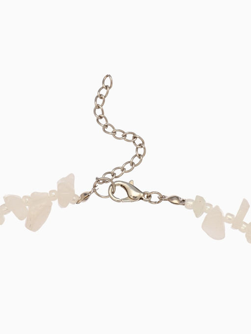 Ожерелье из камня, 45 см, белое