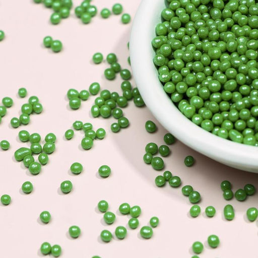 Посыпка кондитерская с мягким центром Жемчуг Зеленый 2-5 мм 50 г - Simaland фото 3