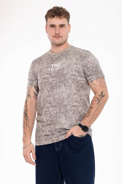 Футболка М124024Пгс графит/серый - Елена фото 4