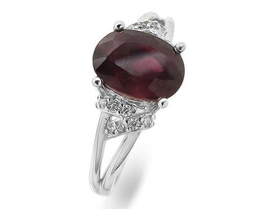 Кольцо из серебра рубин, SL-RIC14