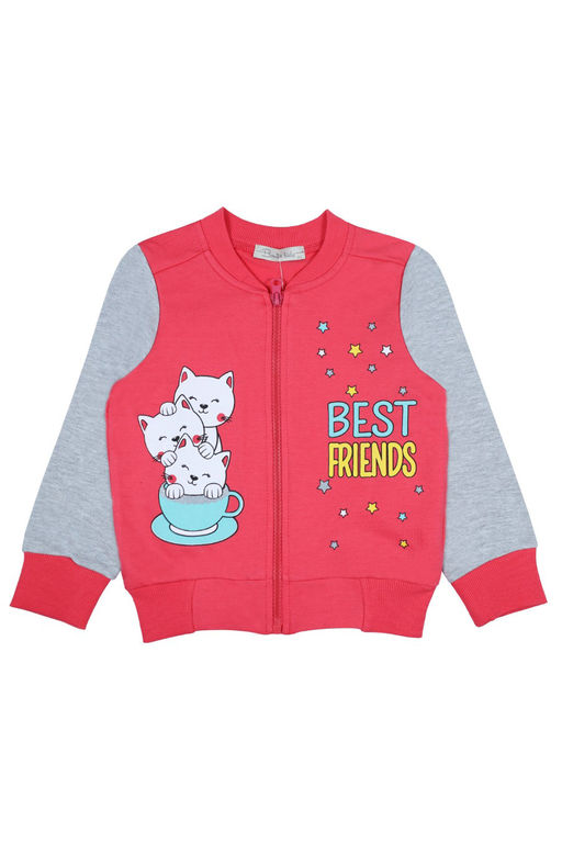 BK1376ВD.С2 Бомбер для девочки - Almond фото 2