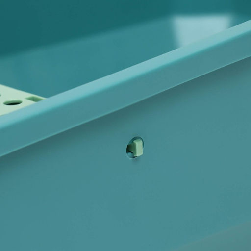 Туалет большой и совком, 61,5 х 44,5 х 22 см, зелёный - Пижон фото 4