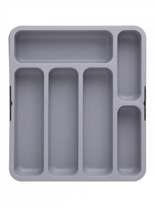 Органайзер для столовых приборов 31x35,5x5,5 серый полипропилен - Denastia фото 6