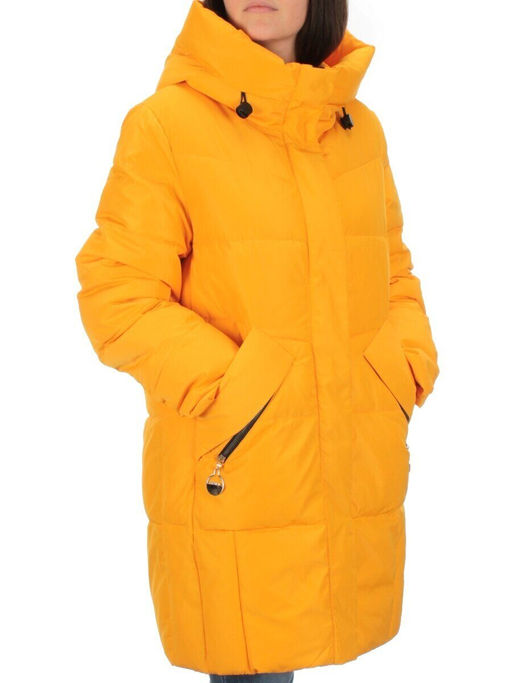 M-22123 YELLOW Пальто зимнее женское MEAJIATEER (био-пух)