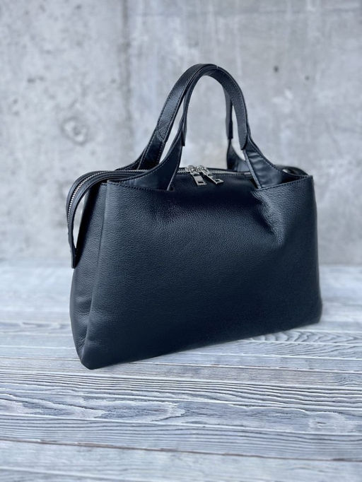 Женская кожаная сумка тоут 3120 Блек