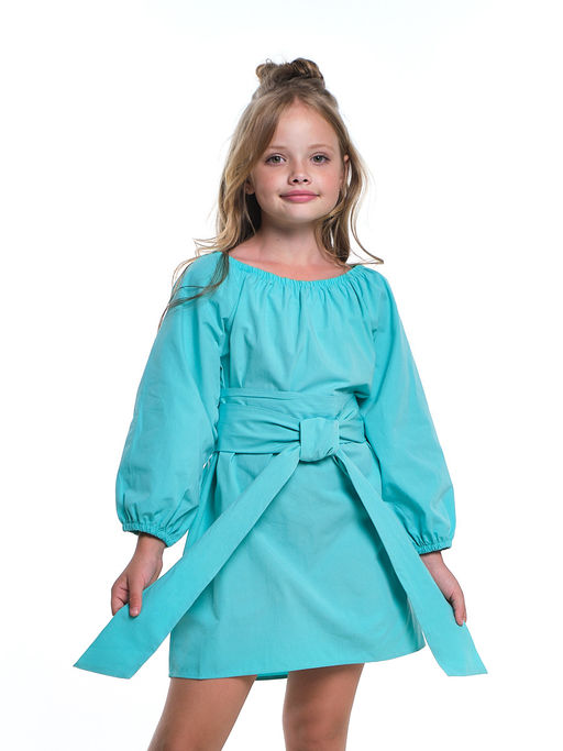 Платье с длинными рукавами UD 7591 бирюза - Mini maxi фото 3