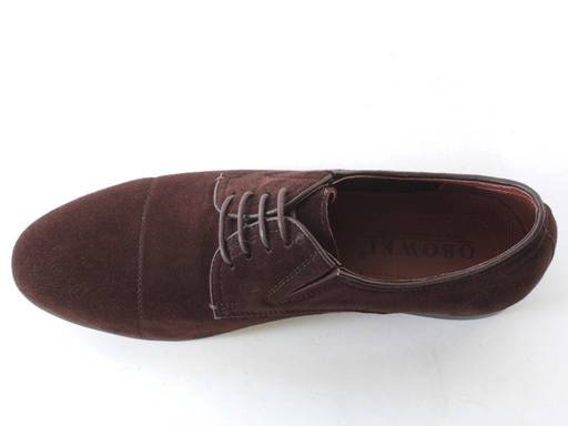 1912-1B-72 BROWN Полуботинки мужские (натуральная замша) - Фабричный китай фото 8