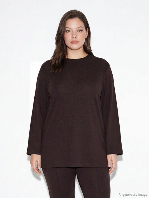 Soft Touch Oversize Kad?n Sweatshirt Tunik