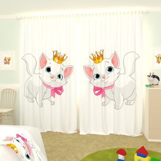 Детские фотошторы Коллекция My Little Princess 145 Габардин/150 см/230 см