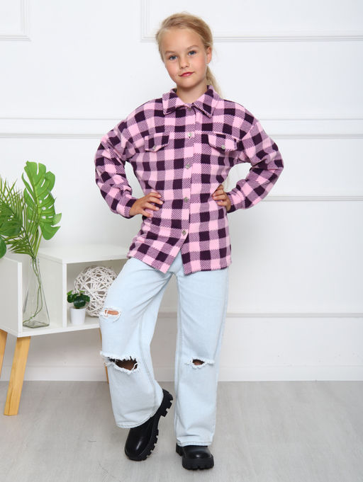 РБ013 Рубашка Мейн (розовый) - Милаша фото 6