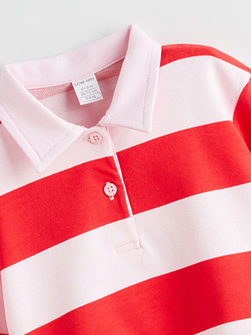 Polo Yaka K?z Bebek Sweatshirt ve Tayt