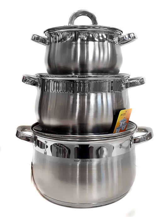 НМ 5225 набор кастрюль нержавеющая сталь 6 пр.