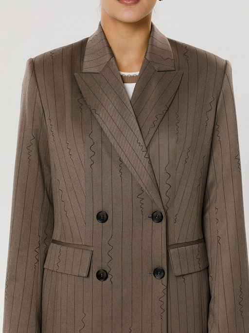 Жакет в полоску