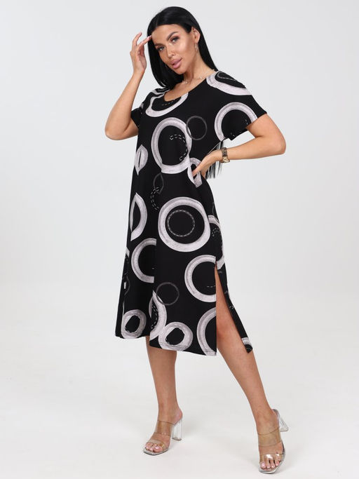 537 ЖЕНСКОЕ ПЛАТЬЕ (Черный) - А-дина фото 3