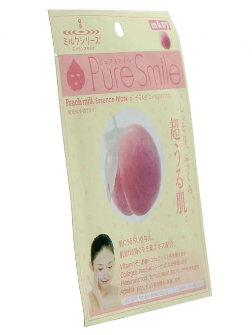 Маска для лица SunSmile PureSmile mk07 Milk Series Peach milk Essense Mask косметическая персик с , ,  фото 2