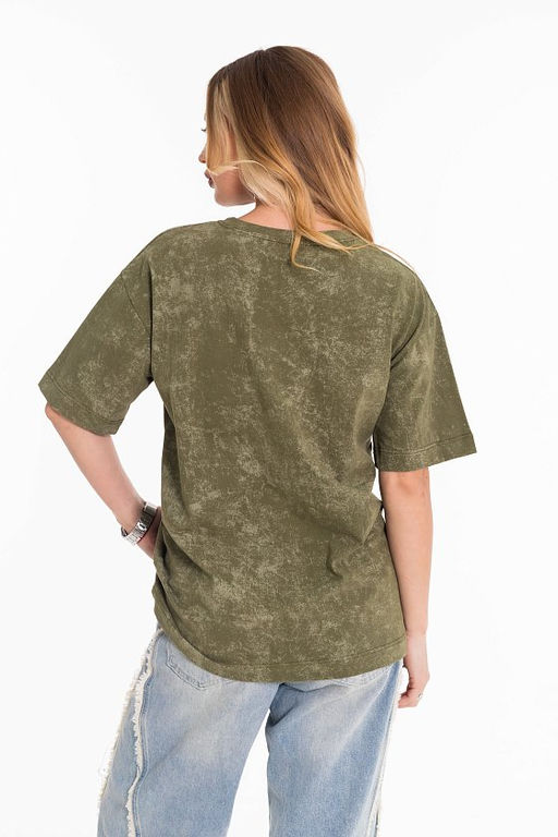 Футболка М324234Тд хаки - Елена фото 8