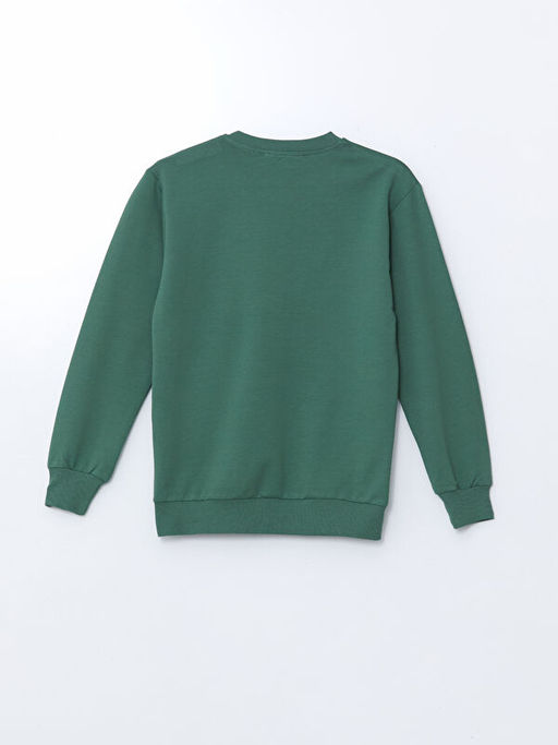 Bisiklet Yaka Bask?l? Erkek ?ocuk Sweatshirt - Waikiki фото 2