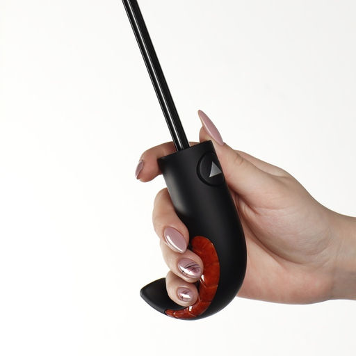 Зонт полуавтоматический Однотон, 3 сложения, 8 спиц, R = 49 см, цвет чёрный - Simaland фото 7