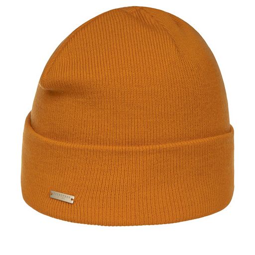 Шапка SEEBERGER арт. 18308-0 TURN-UP BEANIE (желтый)