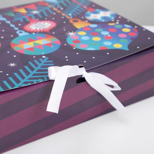 Коробка складная двухсторонняя Сияй в новом году, 31 24,5 9 см - Дарите счастье фото 5