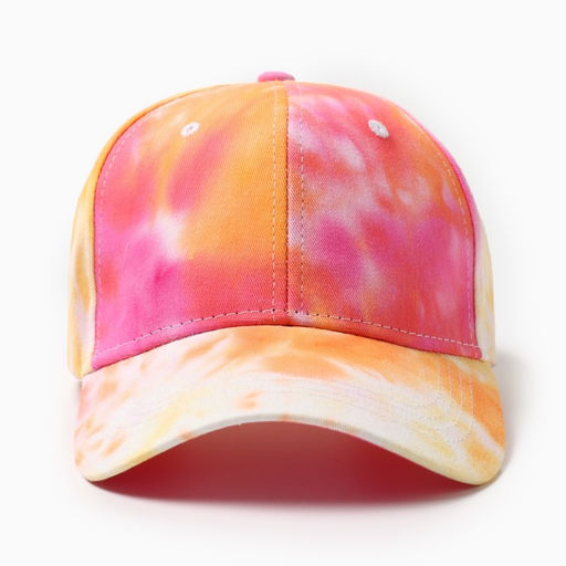 Кепка женская MINAKU Tie-dye, жёлтая, розовая, размер 54-56