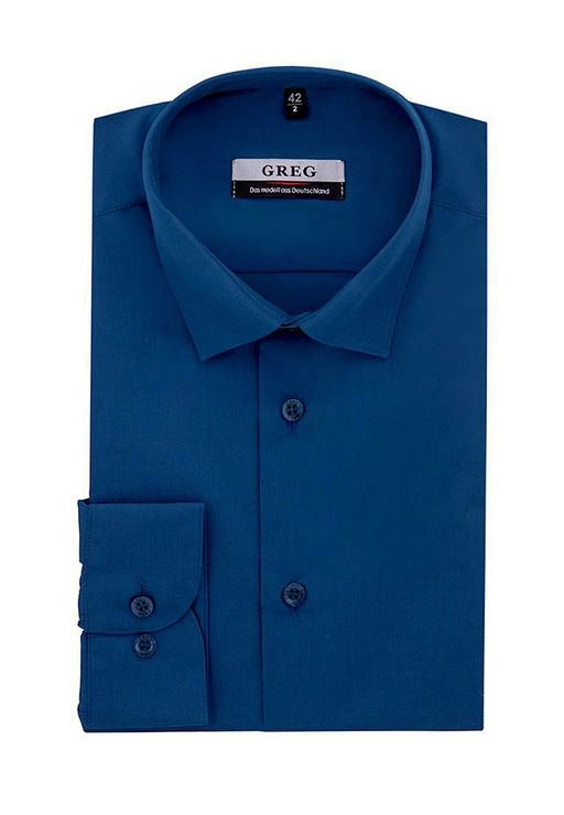 Сорочка мужская длинный рукав GREG 230/139/DB/Z_GB  фото 4