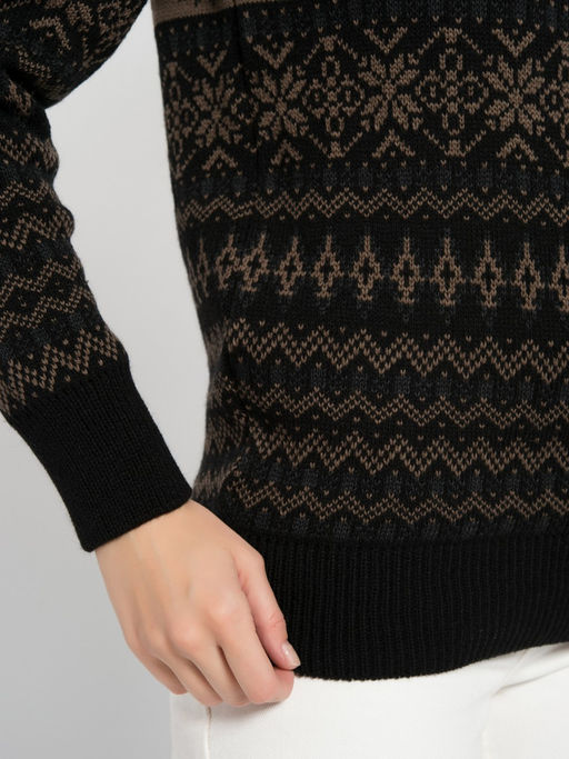 Джемпер высокое горло л1142 черный