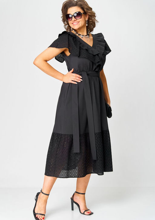 Платье EVA GRANT 7225В черный