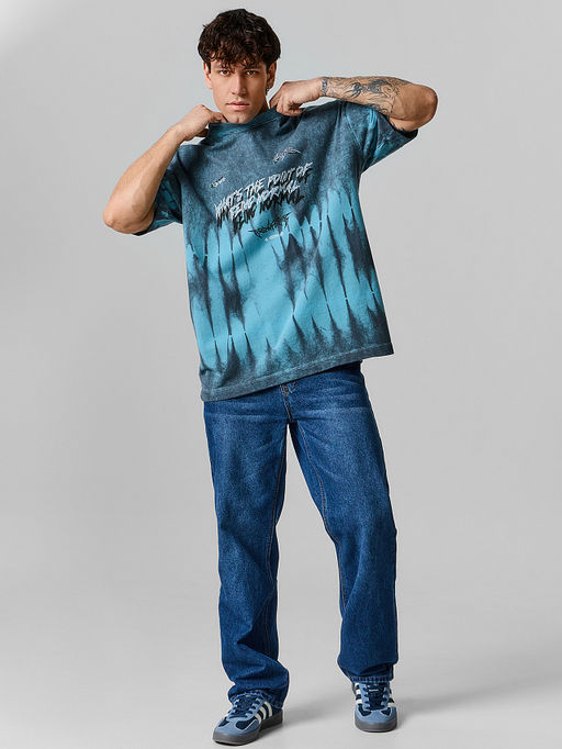 Футболка прямая мужская синяя - Mark formelle фото 2