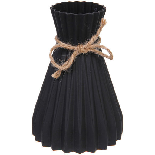 Цена за 2 шт. Ваза из пластика "Селин" 12*17см цвет черный