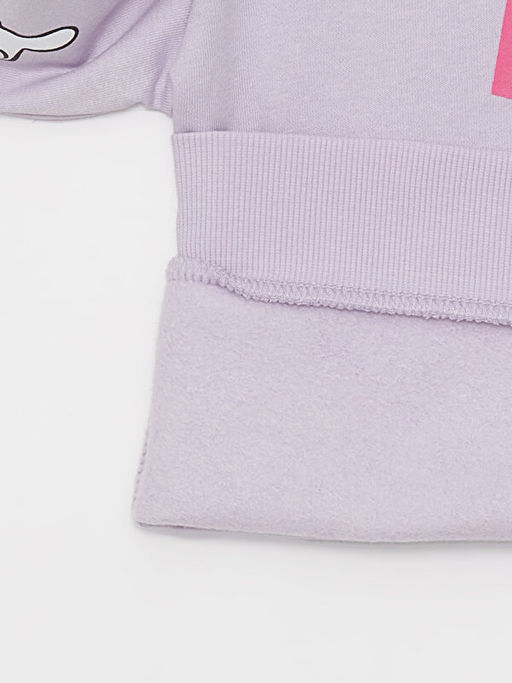 Bisiklet Yaka Minnie ve Mickey Mouse Bask?l? Uzun Kollu K?z ?ocuk Sweatshirt - Waikiki фото 3
