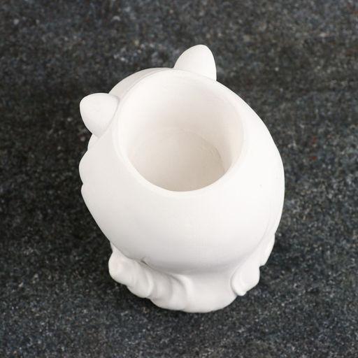 Декоративное кашпо для цветов Девушка с ушками, 11?9?7 см, гипс, белое - Хорошие сувениры фото 4