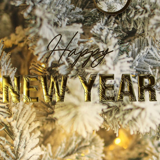 Пакет ламинированный вертикальный, конгревное тиснение Счастливого Нового года, ML 23 27 11.5 см - Дарите счастье фото 5