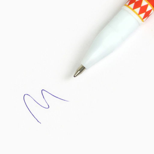 Ручка шариковая, синяя паста, 0.7 мм, с колпачком, пластик Новогодняя почта