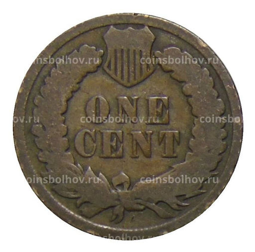 Монета 1 цент 1902 года США