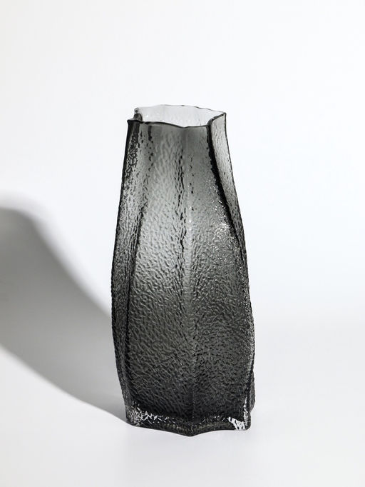 Ваза «Дженис», 30×15×9.5 см, стекло, серая