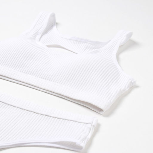 Комплект нижнего белья женский (топ, трусы) Collorista, белый, размер 42-44