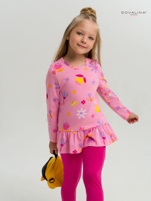 Костюм Алиса цветы барби-фуксия - Sovalina фото 8