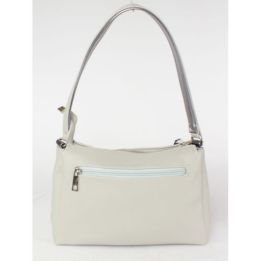 Сумка женская искусственная кожа ADEL-201/1в/ММ, 3отд, плеч/рем-стропа, серый св флотер 259829 - Adelia фото 2