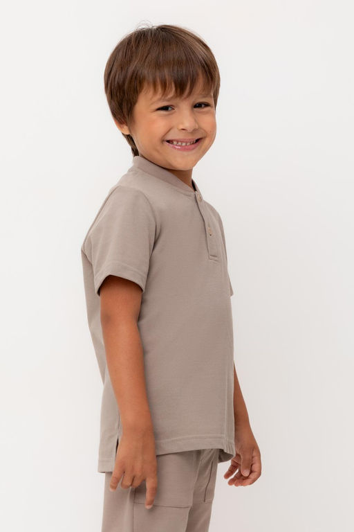 КР 302584-1/коричневый к554 фуфайка (футболка) для мал - Crockid фото 3