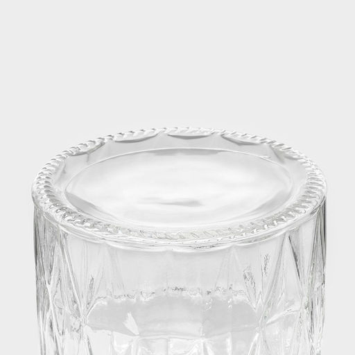 Банка для сыпучих Доляна Голубки, 500 мл, 11?17 см, с керамической крышкой, стекло, прозрачная